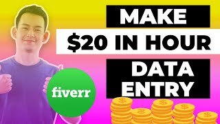 Data Entry live work demo on Fiverr I Earned 20 by doing this simple work | Make Money Online