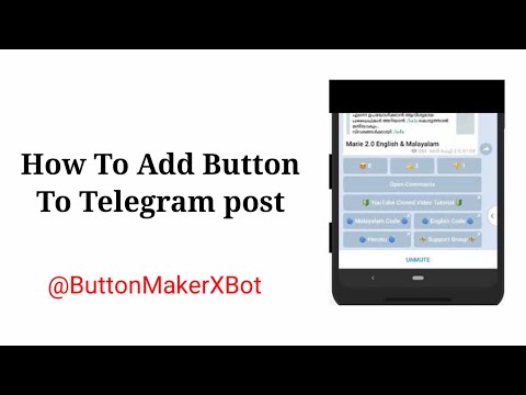 How To Add Button To Telegram Post Using Bot
