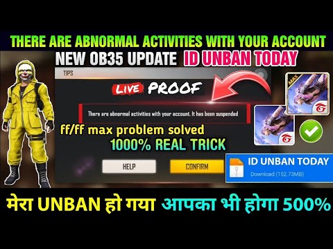 How To Recover Free Fire Suspended Account | FreeFire ID Suspended Problem | How To Unban FF Account