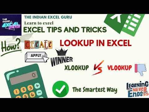 XLOOKUP vs VLOOKUP | How to use excel | Learn Excel | Excel 2019 | What's the Difference?
