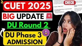 BIG UPDATE🚨 DU CSAS Round 2 College Allotment - Good News (New Seat/Upgrade)
