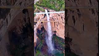 Shanxi Pingshun Tianji Mountain Waterfall with a drop of 346 meters #travel #chinatourism #nature