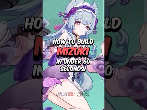 BEST Mizuki BUILD - How to Build Mizuki in 60 Seconds #genshinimpact #genshin #hoyoverse