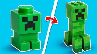100 Minecraft Builds… But All in LEGO