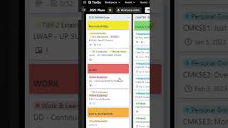 TRELLO FOR GOAL SETTING