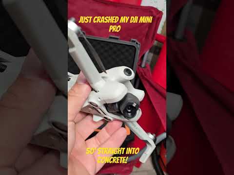 Crashed my MINI 4 PRO. #DJI #drone #crash