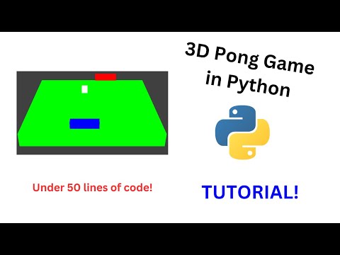 How to make 3D Pong Game in Python?