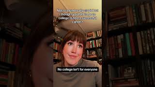 Nope… sorry! College isn’t for everyone! #highered #college #school