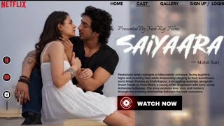 🔥 New Movie Webpage Design in Figma | Saiyaara (2025) | Netflix Style UI 🎥