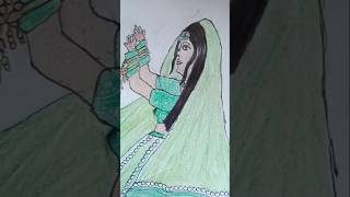 simple bride drawing ll#trending #art #myart #viralshort #creativeworkshop #youtubeshorts #artwork