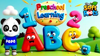 Preschool Learning activities for 3 year olds at home | Learn ABC Phonics Shapes Numbers Colors 🌈