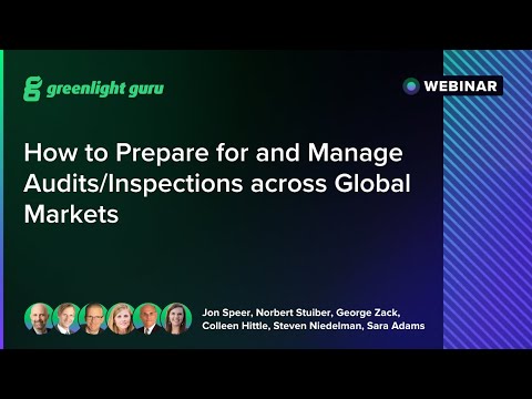 How to Prepare for and Manage Audits/Inspections across Global Markets
