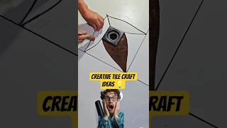 Creative Tile Craft Ideas 💡 | #shortsfeed #tilecraft #creativecrafts #shorts #cementcraft #viral