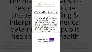 What is Biostatistics? #clinicalreasearch  #biostatistics #peerpro-lab #Researchprocess