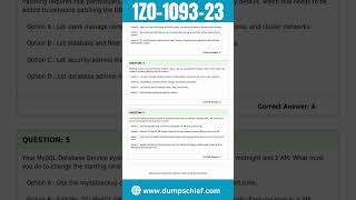 Oracle Base Database Services 2023 Professional Exam Questions | 1Z0-1093-23 Certification Exam