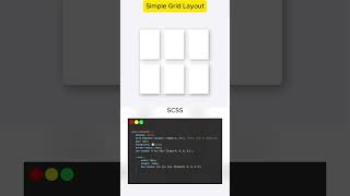 How to Create a Simple Grid Layout! 🚀#webdevelopemnt #html #css #scss