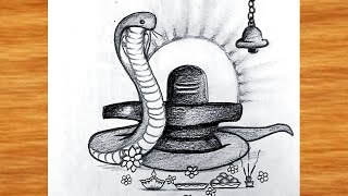 Nag Panchami Poster || Nag panchami drawing || Nag panchami poster drawing with pencil / Snake dr...