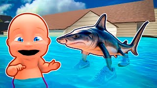 Baby Floods TRALALERO TRALALA'S HOUSE!