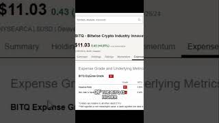 BITQ versus DAPP etf analysis. #etfs #etfinvesting #etfstobuy #investingtips #etfanalysis