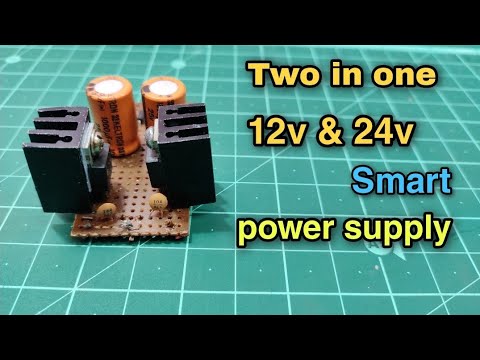 Two in one smart power supply| 12v power supply | 24v power supply| how to make power supply