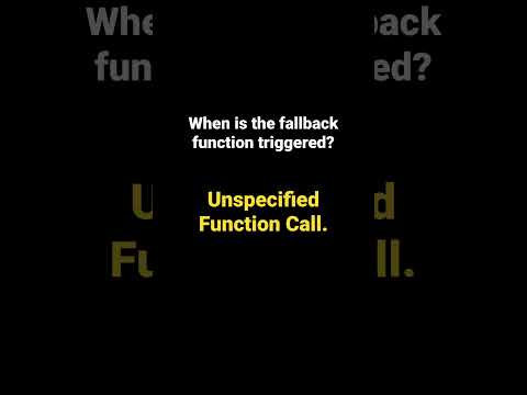 When is the fallback function triggered ? #blockchain #learnsolidity #blockchainexplained