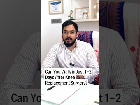 Can You Walk in Just 1-2 Days After Knee Replacement Surgery? #kneereplacementrecovery #ytshorts