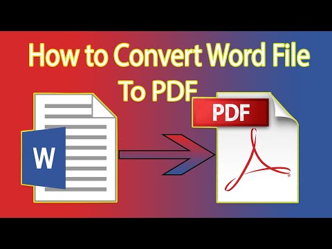 How to Convert WORD File to PDF |