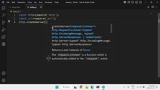Create NodeJS Local Server with HTTP module handle Get Request