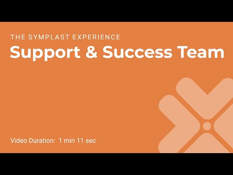 The Symplast Experience: Support and Success