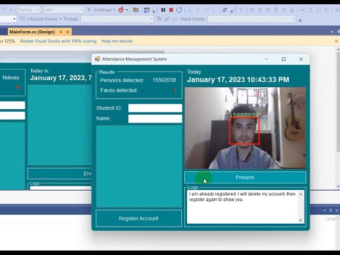 Attendance Management System Part 1 | #csharp #facerecognition #opencv #programming
