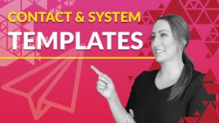 Contact and System Templates - NewBook Training