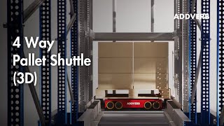 Four Way Pallet Shuttle for Automated Storage System | Multilevel AS/RS for Pallet Storage