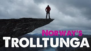 Trolltunga Norway´s famous hike. Spending the night at the trolls tongue