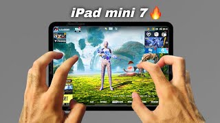 iPAD MINI 7 PUBG/BGMI TEST🔥A17 Pro Bionic chip😍 || FULL GYRO + 6 FINGER GAMEPLAY