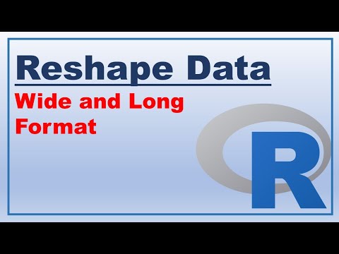 Wide to long in r | Reshape Data Frame in R