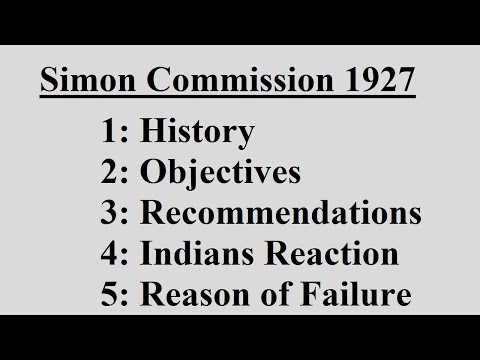 Simon Commission 1927 | History, Objectives | Pakistan Affairs | CSS, PMS, UPSC