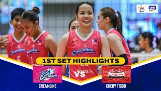 CREAMLINE vs. CHERY TIGGO | SET 1 HIGHLIGHTS | 2025 PVL ON TOUR | July 20, 2025