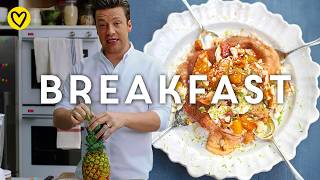 Family Breakfast Recipe | Pineapple Pancakes By Jamie Oliver