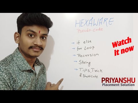 Hexaware Latest pseudocode Question | Hexaware pseudocode questions | Hexaware Assessment 2023