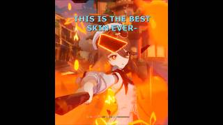 THIS SKIN CHANGES EVERYTHING #hutao #genshinimpact #genshin #hoyoverse #hoyocreators #liyue #shorts