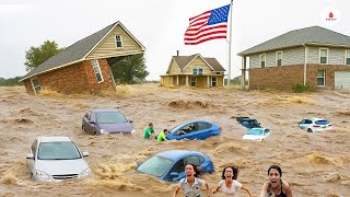 CHAOS in Texas! Flash floods hit Canyon and Amarillo—cars swept away homes destroyed, panic spreads