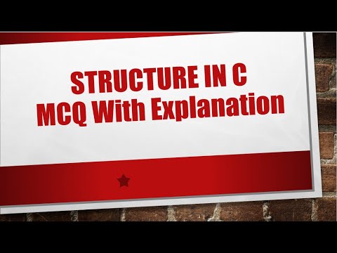 MCQ on Structure in C | C structure MCQ with explanation