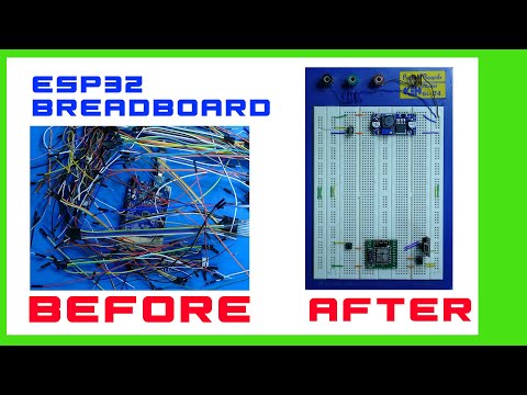How to build a breadboard for ESP32 or ESP12-F or the Arduino Nano or other micro controllers