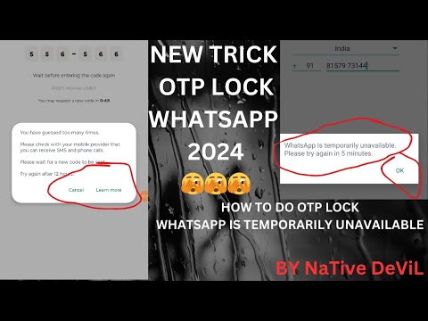 The WhatsApp Trick || otp lock New method
