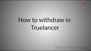 Truelancer withdrawal Proof