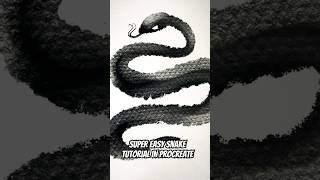 Easiest Snake Tutorial x Procreate 🐍  #DarkArt #SnakeArt #GothicArt #CreepyArt #tutorial #artshorts
