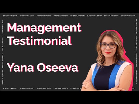 Management Testimonial - Yana Oseeva