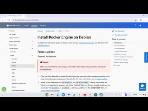 How to Setup Docker in Chromebook