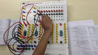 Electronics Lab experiment-2 : Realization of NOT, AND, OR & X-NOR gates using NOR gates (IC-7402)