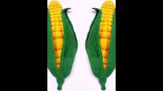 🌽satisfying & creative food craft#maize pastry design#dough#abhinav#shorts